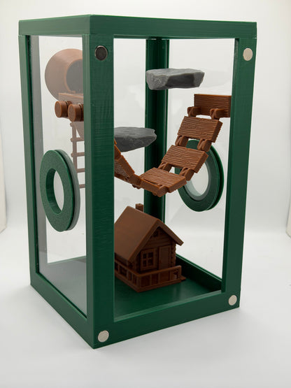 Woodland Cabin Decor Set for Jumping Spiders