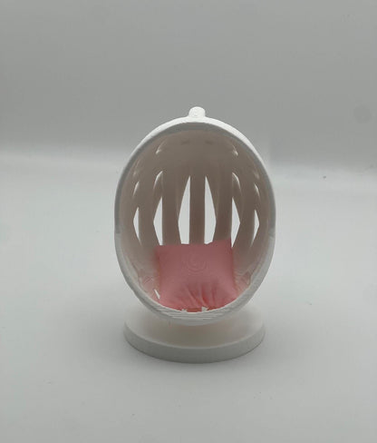 Customizable Egg Chair with Cushion for Jumping Spider Enclosures | Hide | Decor