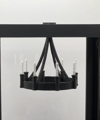 Magnetic Candle Chandelier – Hanging Jumping Spider Perch Decor