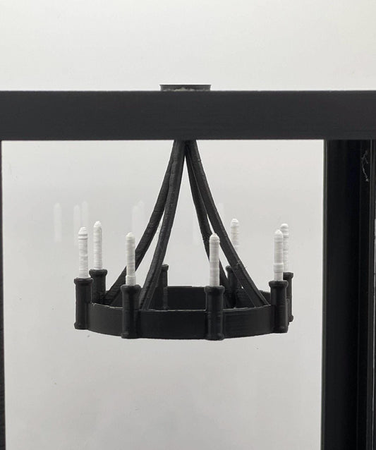 Magnetic Candle Chandelier – Hanging Jumping Spider Perch Decor