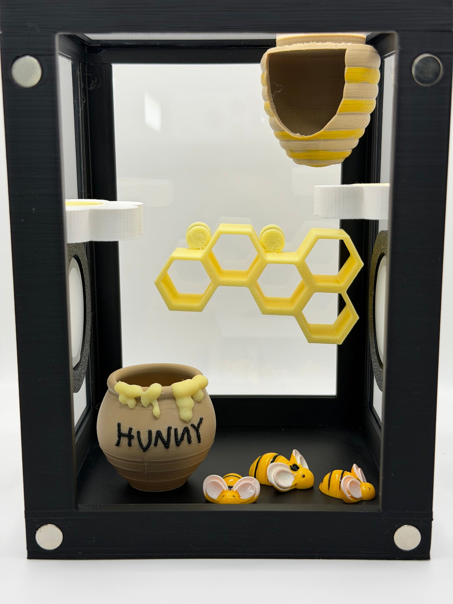 Bee & Daisy Decor Set for Jumping Spider Enclosures