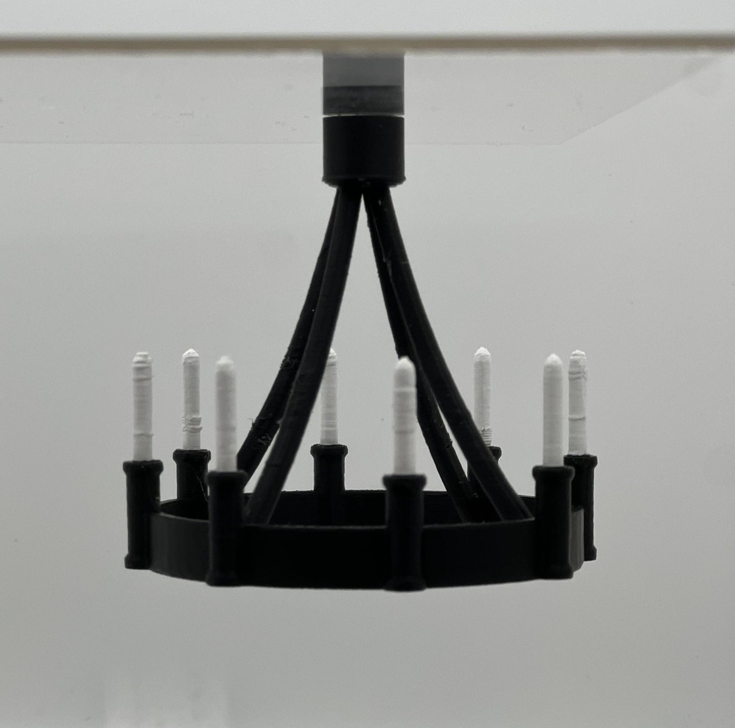 Magnetic Candle Chandelier – Hanging Jumping Spider Perch Decor