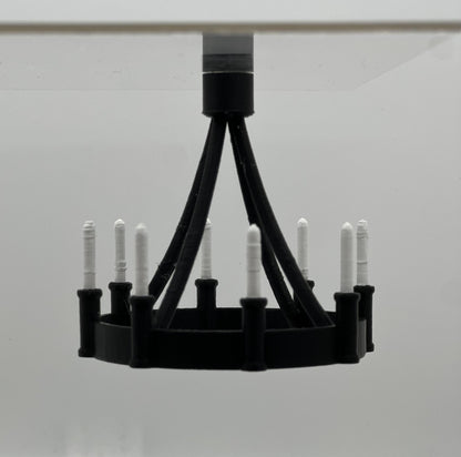 Magnetic Candle Chandelier – Hanging Jumping Spider Perch Decor
