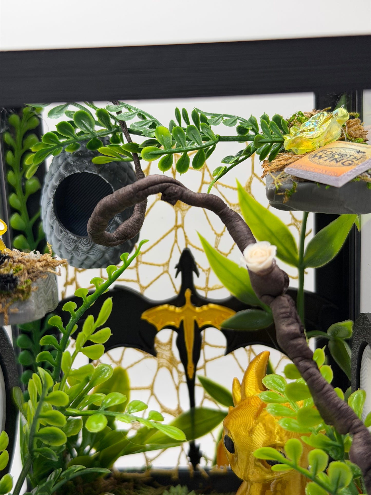 Dragon-Inspired Themed Fully-Decorated Jumping Spider Enclosure | Habitat