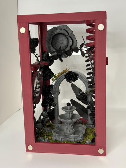 Gothic Garden Decorated Jumping Spider Enclosure | Habitat