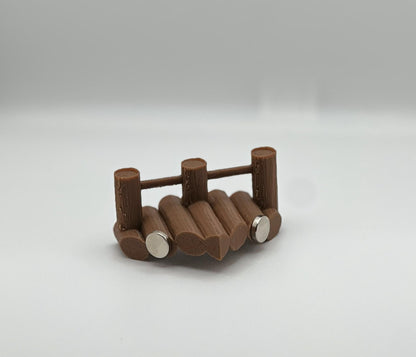 Magnetic Corner Log Bridge – Jumping Spider Perch | Shelf