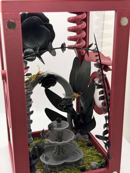 Gothic Garden Decorated Jumping Spider Enclosure | Habitat