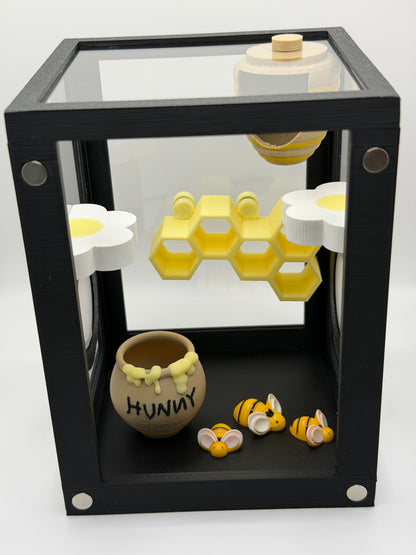 Bee & Daisy Decor Set for Jumping Spider Enclosures