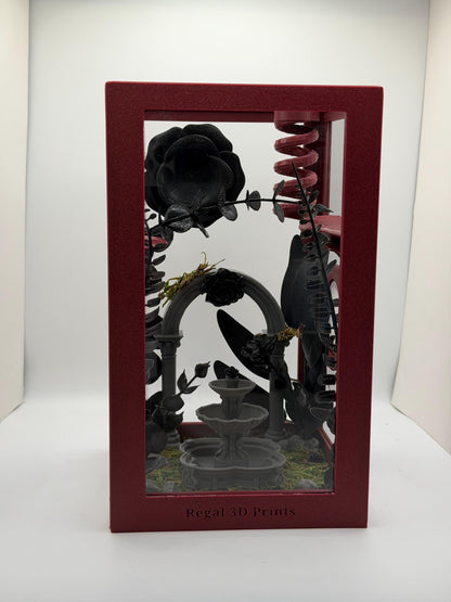 Gothic Garden Decorated Jumping Spider Enclosure | Habitat