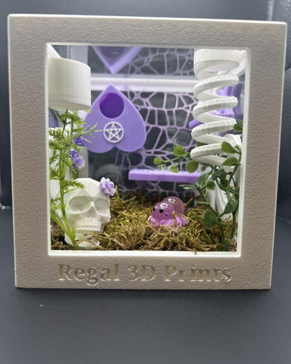Ouija & Planchette Themed Jumping Spider Enclosure