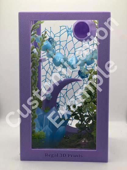 Crystal Cavern Fantasy Jumping Spider Decorated Enclosure | Habitat