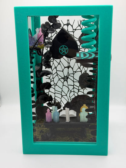 Witchy Altar-Themed Jumping Spider Magnetic Enclosure | Habitat