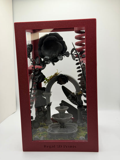 Gothic Garden Decorated Jumping Spider Enclosure