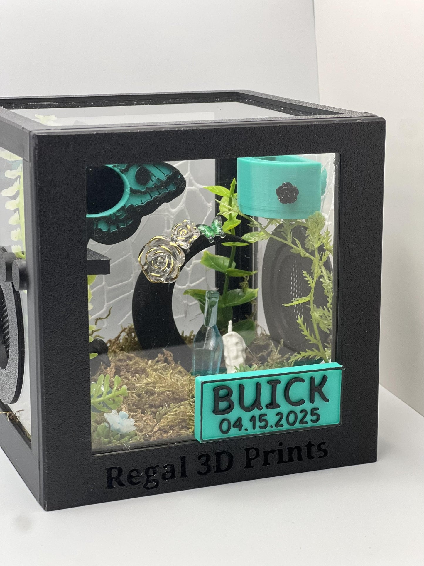 Custom Magnetic Name Plates for Jumping Spider Enclosures