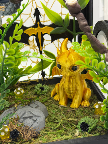 Dragon-Inspired Themed Fully-Decorated Jumping Spider Enclosure | Habitat