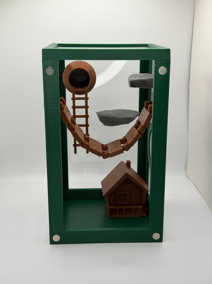 Woodland Cabin Decor Set for Jumping Spiders