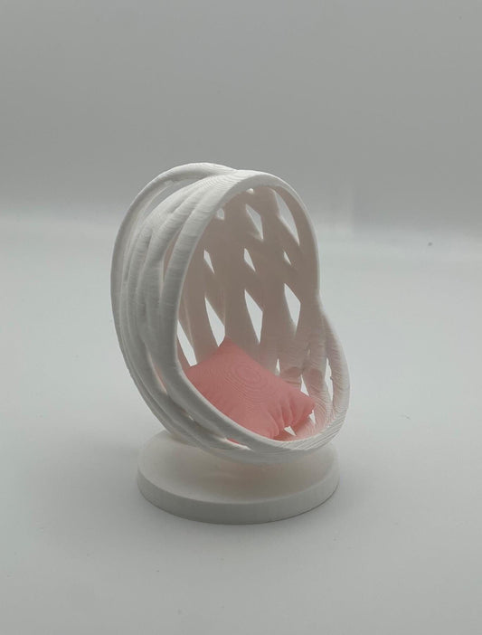 Customizable Egg Chair with Cushion for Jumping Spider Enclosures | Hide | Decor