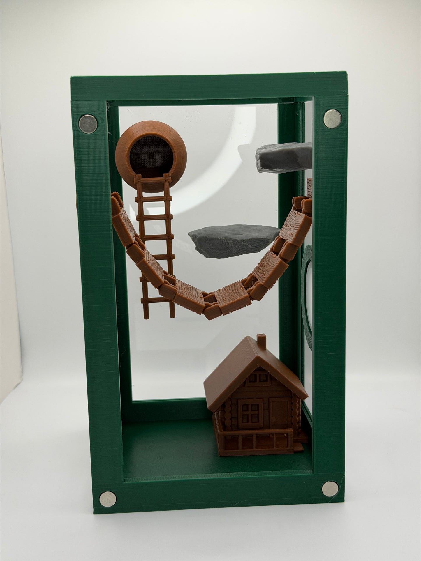 Woodland Cabin Decor Set for Jumping Spiders