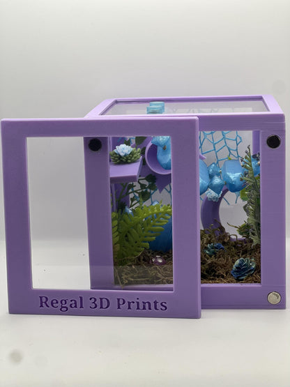 Crystal Cavern Fantasy Jumping Spider Decorated Enclosure | Habitat