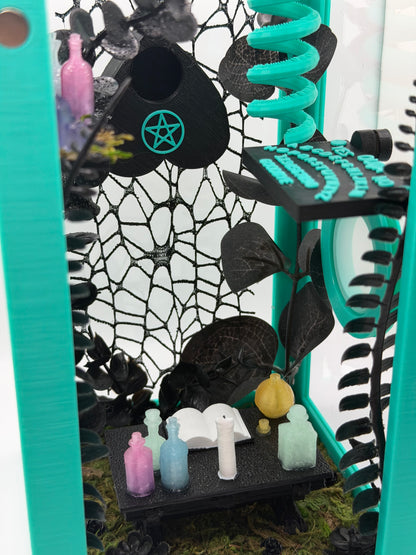 Witchy Altar-Themed Jumping Spider Magnetic Enclosure | Habitat