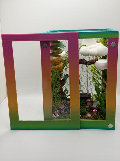Whimsical Fairy Garden Jumping Spider Enclosure | Habitat
