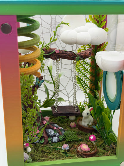 Whimsical Fairy Garden Jumping Spider Enclosure | Habitat