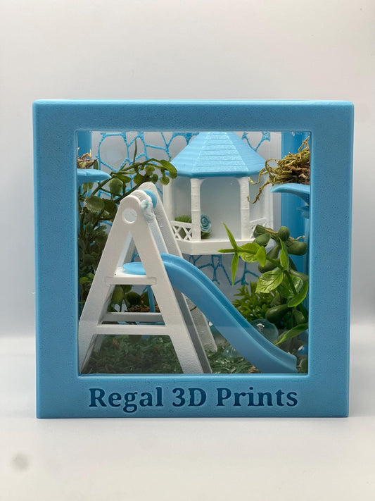 Glow in the Dark Playground Themed Jumping Spider Enclosure | Habitat