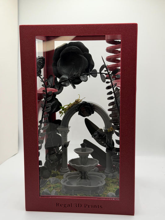 Gothic Garden Decorated Jumping Spider Enclosure | Habitat