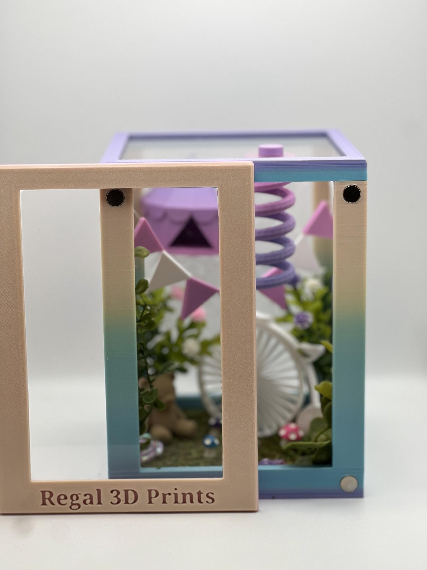 Circus-Themed Jumping Spider Decorated Enclosure | Habitat