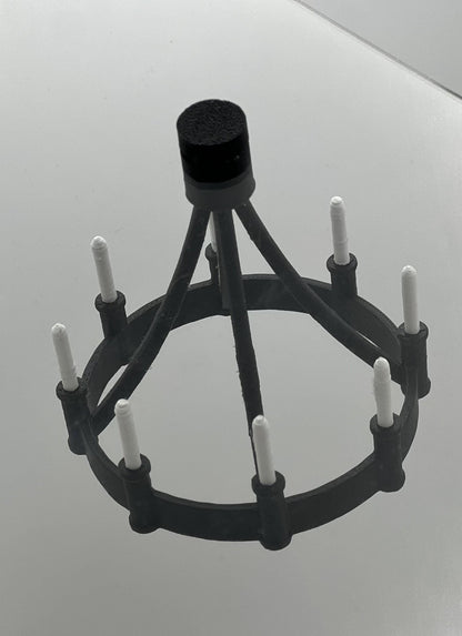 Magnetic Candle Chandelier – Hanging Jumping Spider Perch Decor