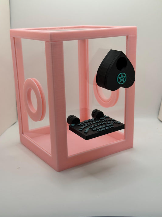 Ouija-Inspired Spirit Board Jumping Spider Enclosure Decor Set | Hide & Ledge set