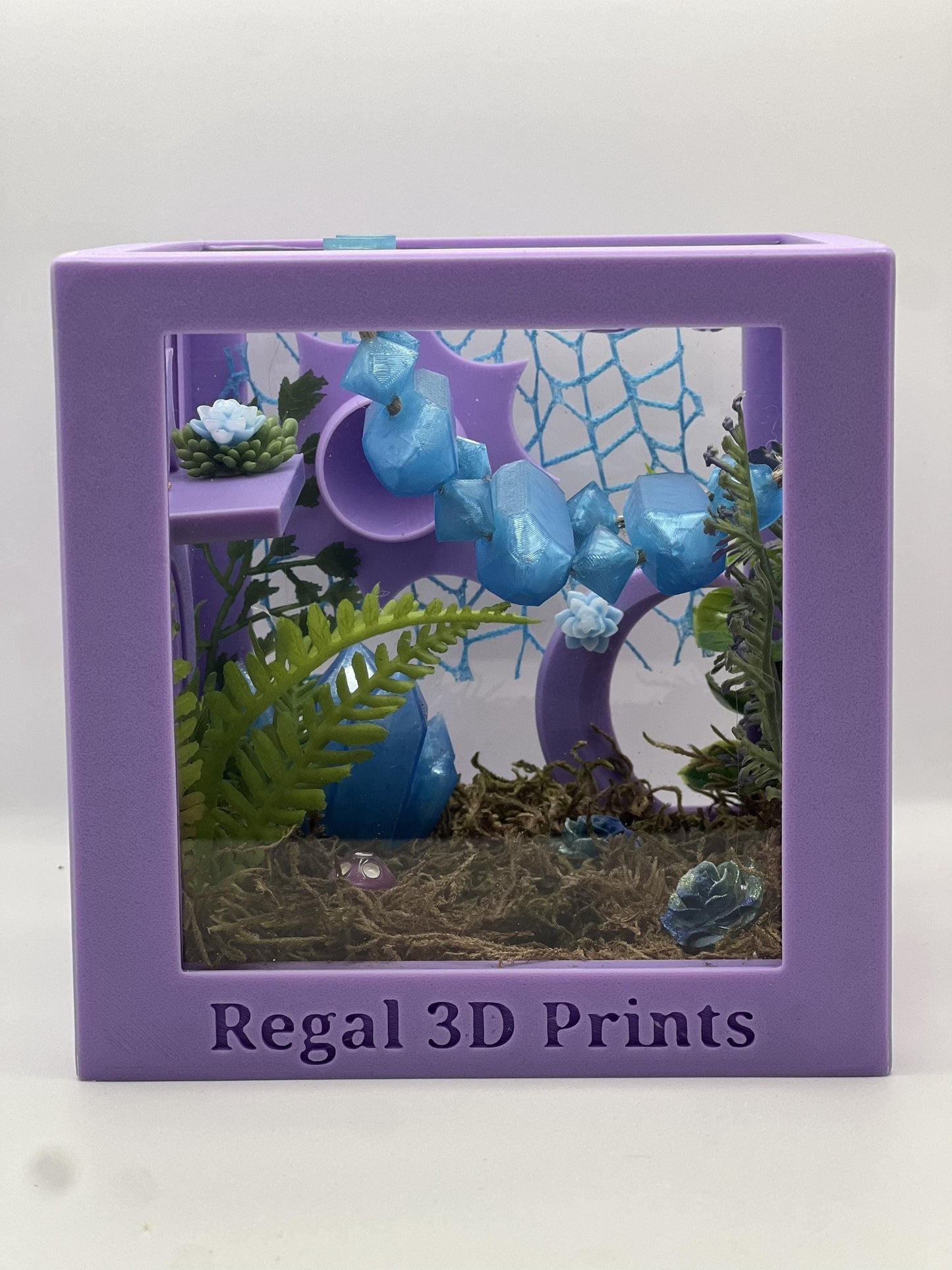 Crystal Cavern Fantasy Jumping Spider Decorated Enclosure | Habitat