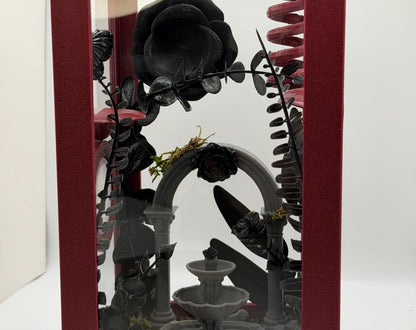 Gothic Garden Decorated Jumping Spider Enclosure