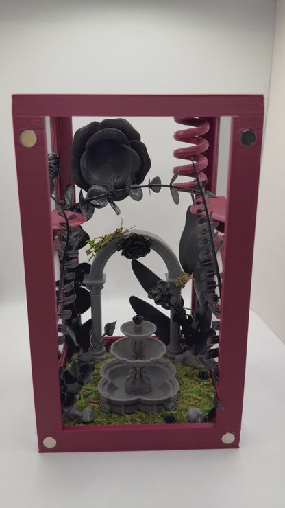 Gothic Garden Decorated Jumping Spider Enclosure